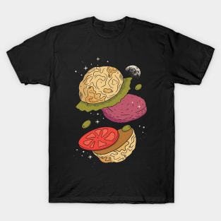 Flying Burger in Space T-Shirt